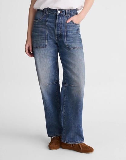 The Darted Barrel-Leg Jean Irmo Wash | Madewell