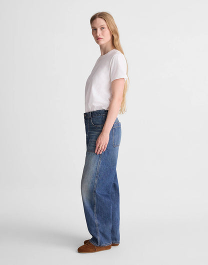 The Darted Barrel-Leg Jean Irmo Wash | Madewell