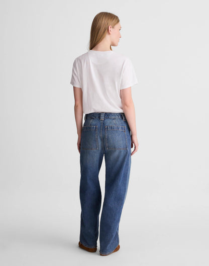 The Darted Barrel-Leg Jean Irmo Wash | Madewell