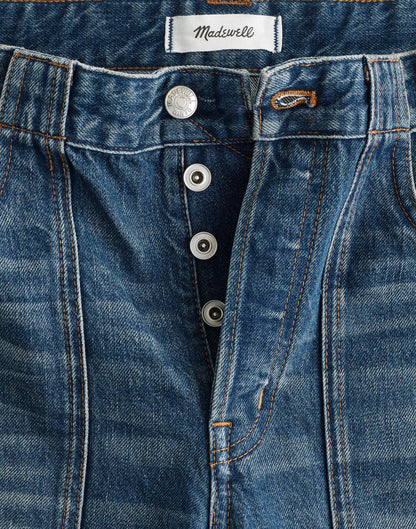 The Darted Barrel-Leg Jean Irmo Wash | Madewell