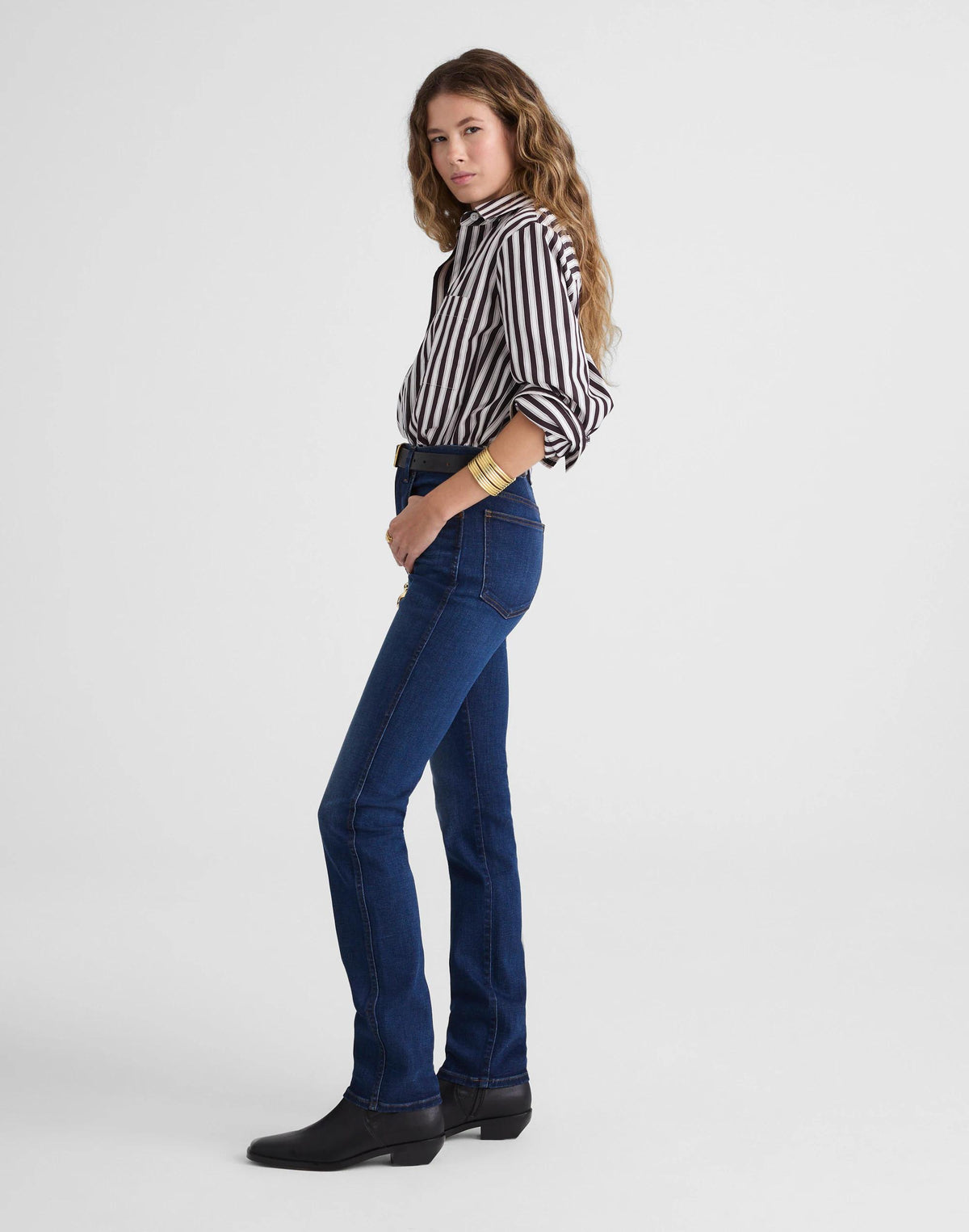 The Pencil Jean in Super Stretch Denim Pipestone Wash | Madewell