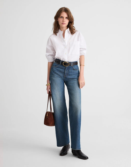 The Perfect Vintage Wide-Leg Jean Harvey Wash | Madewell