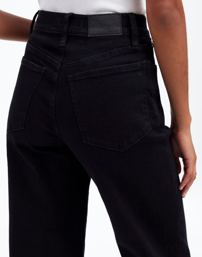 The Perfect Vintage Wide-Leg Jean Black Rinse Wash | Madewell