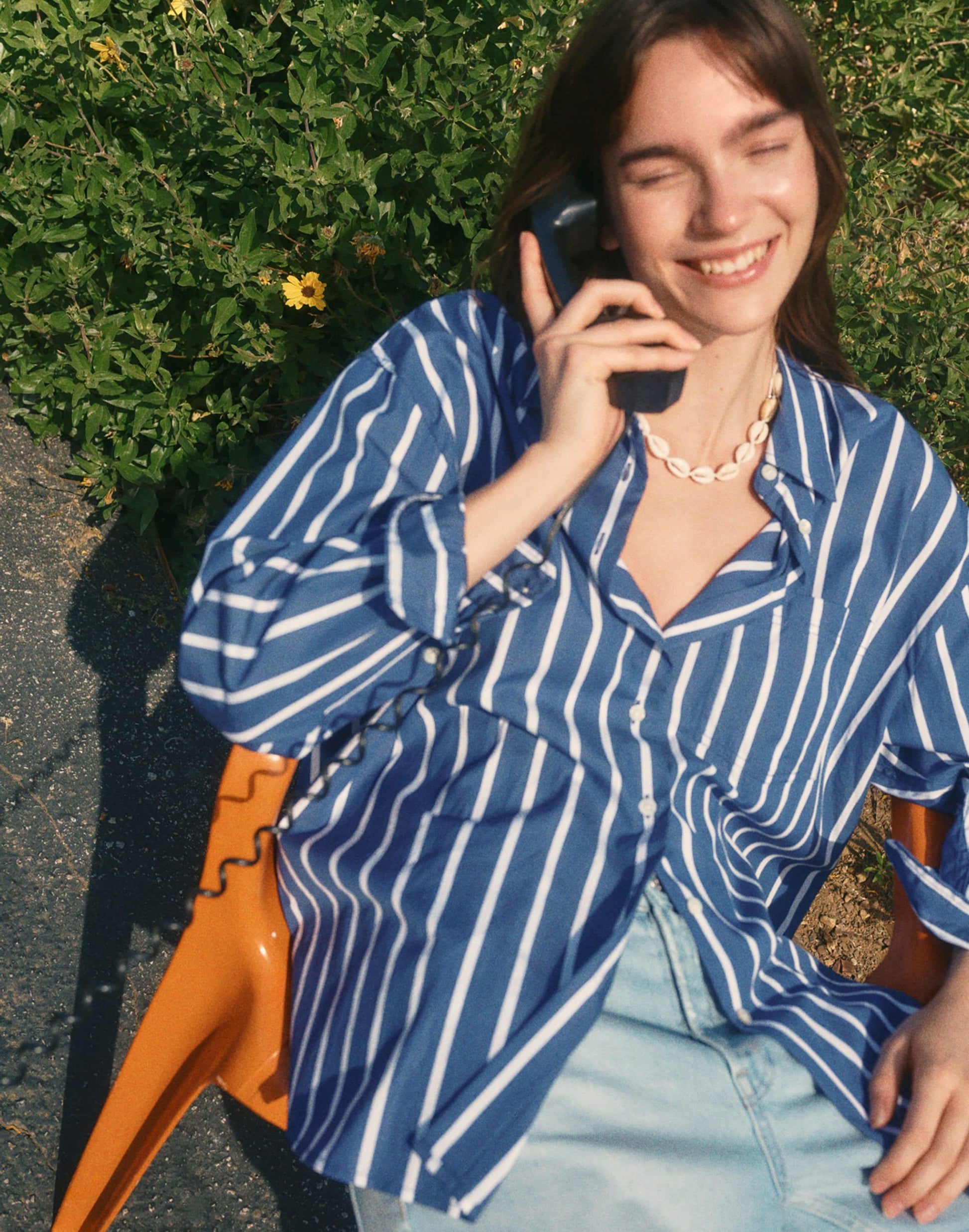 The Easy Shirt in Poplin Cool Navy | Madewell