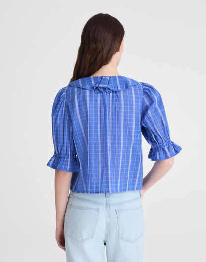 The Blaire Top Retro Blue | Madewell