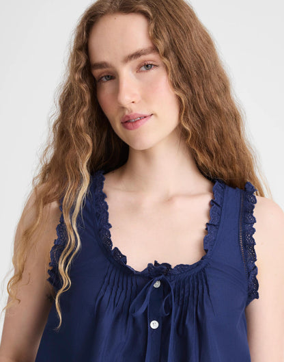 The Leah Top Classic Indigo | Madewell