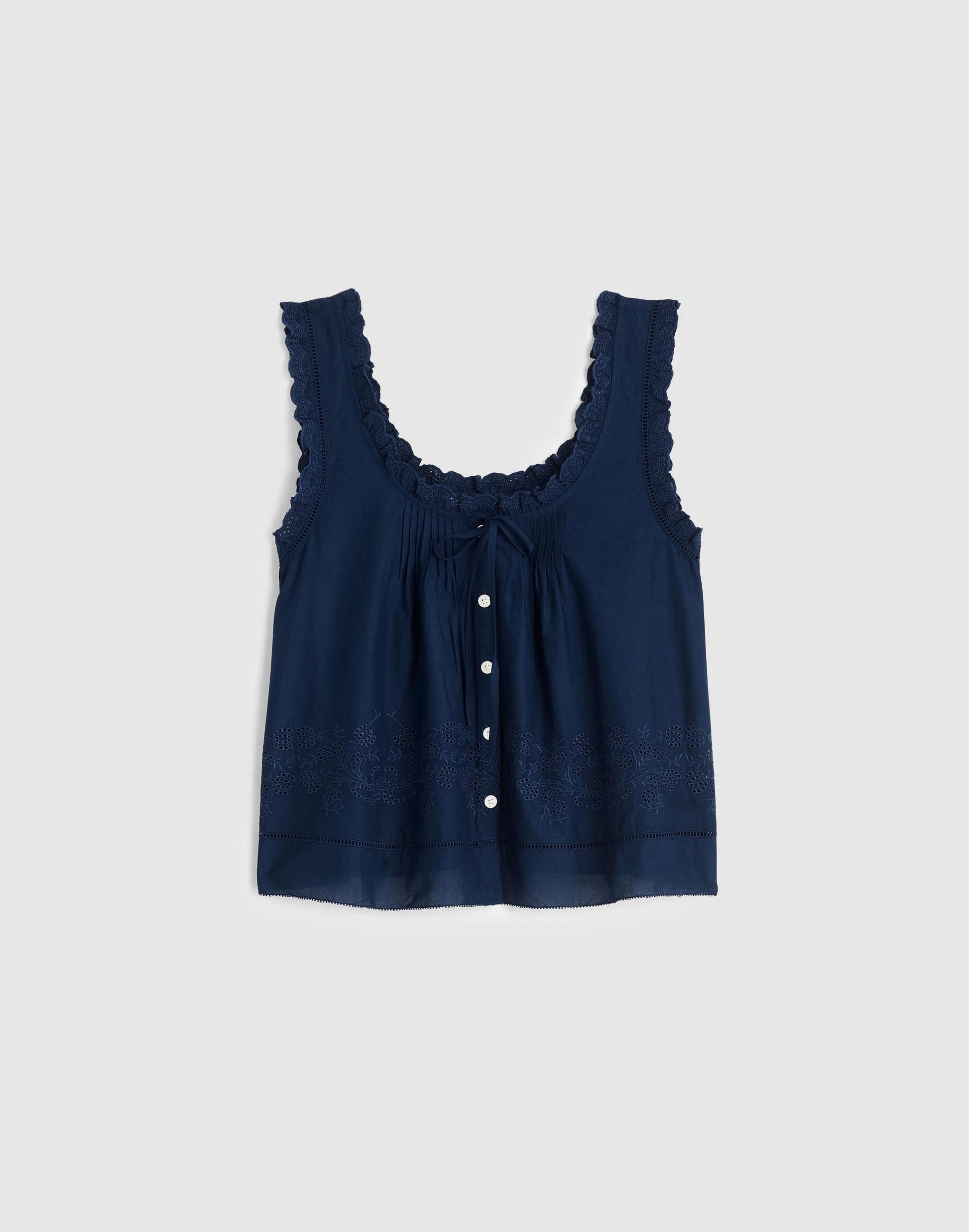 The Leah Top Classic Indigo | Madewell