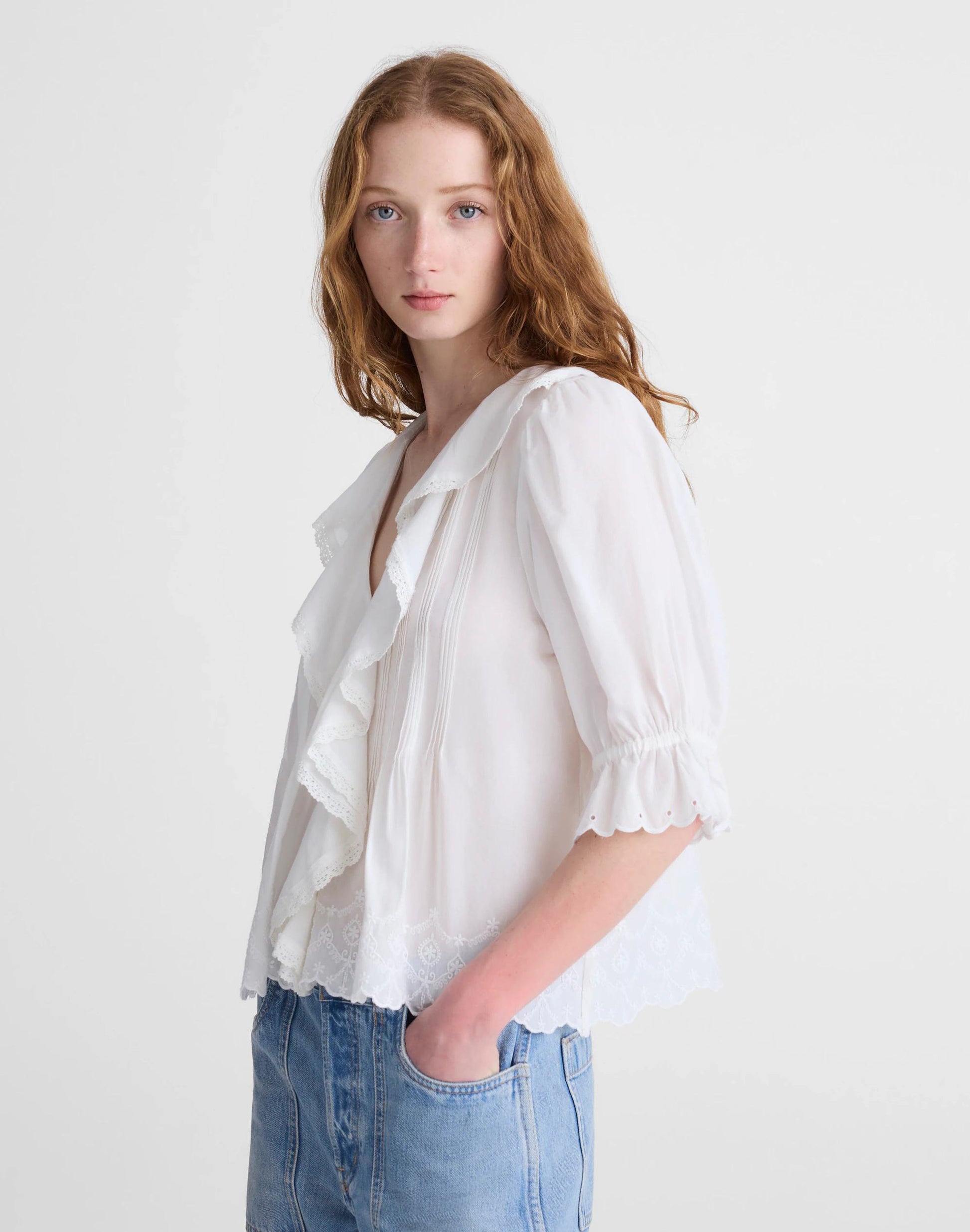 The Blaire Top White | Madewell
