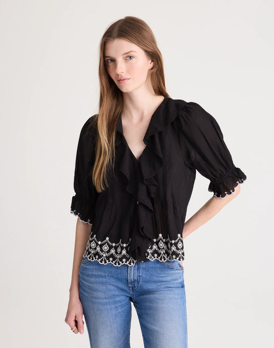 The Blaire Top Jet Black | Madewell