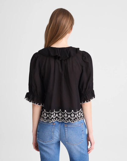 The Blaire Top Jet Black | Madewell