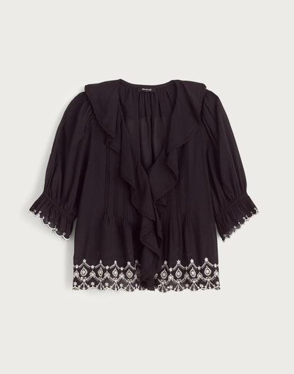 The Blaire Top Jet Black | Madewell