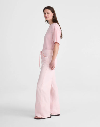 Madewell x Shopbop Ultimate Wide-Leg Jean in Airy Denim Pale Pink | Madewell