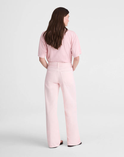 Madewell x Shopbop Ultimate Wide-Leg Jean in Airy Denim Pale Pink | Madewell