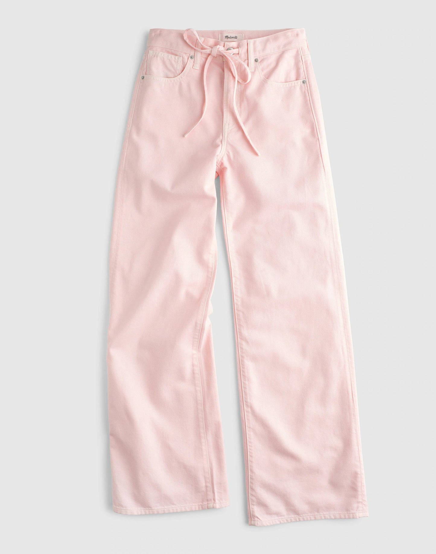 Madewell x Shopbop Ultimate Wide-Leg Jean in Airy Denim Pale Pink | Madewell