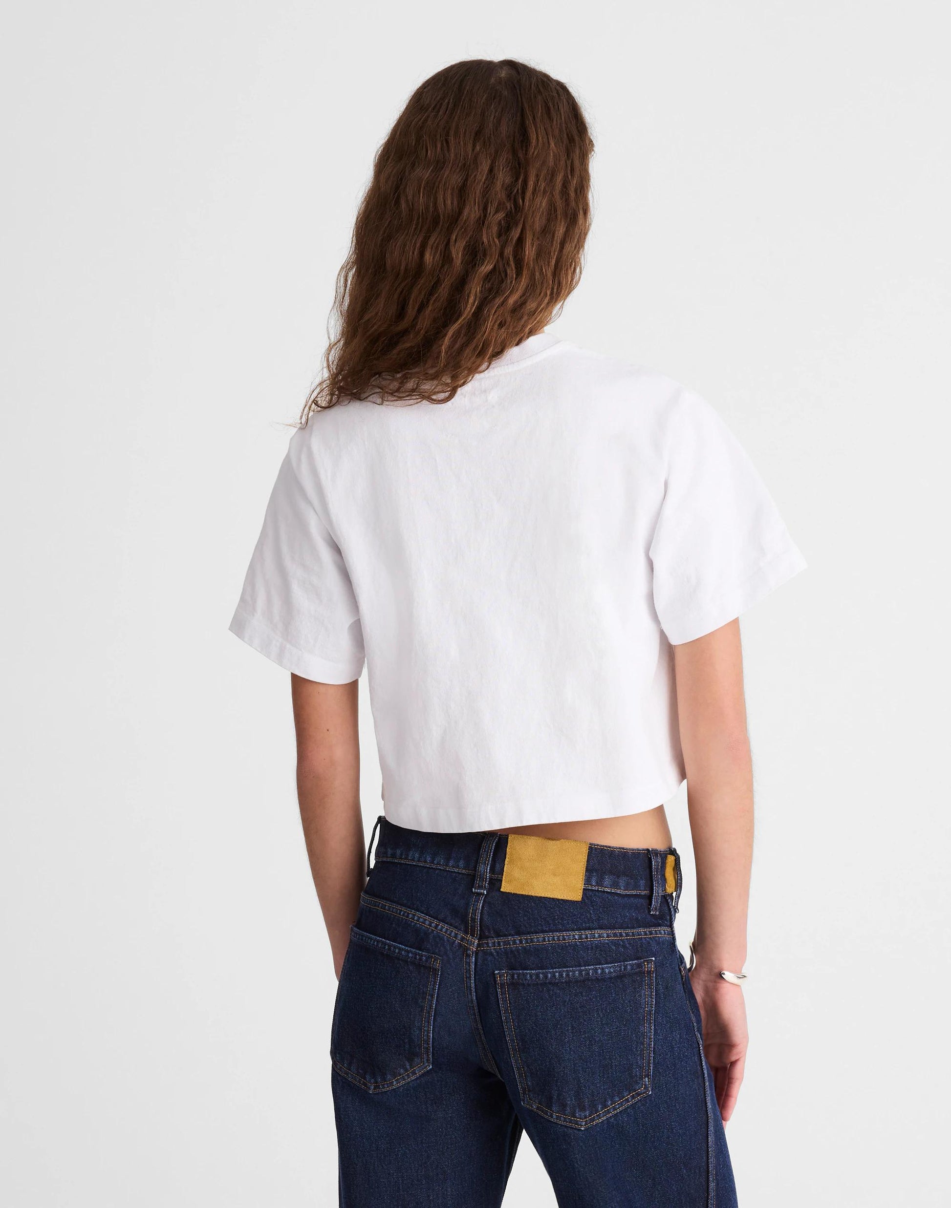 Madewell x Benjamin Talley Smith The Sullivan Boxy Crop Tee White | Madewell