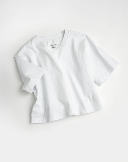 Madewell x Benjamin Talley Smith The Sullivan Boxy Crop Tee White | Madewell