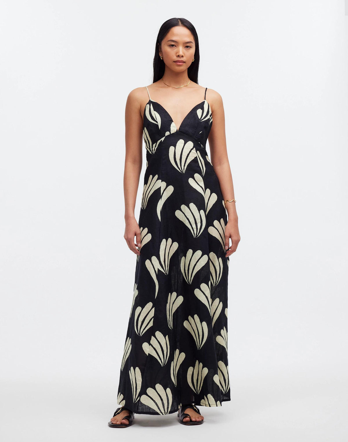 Zulu & Zephyr Palm Linen Dress Palm | Madewell