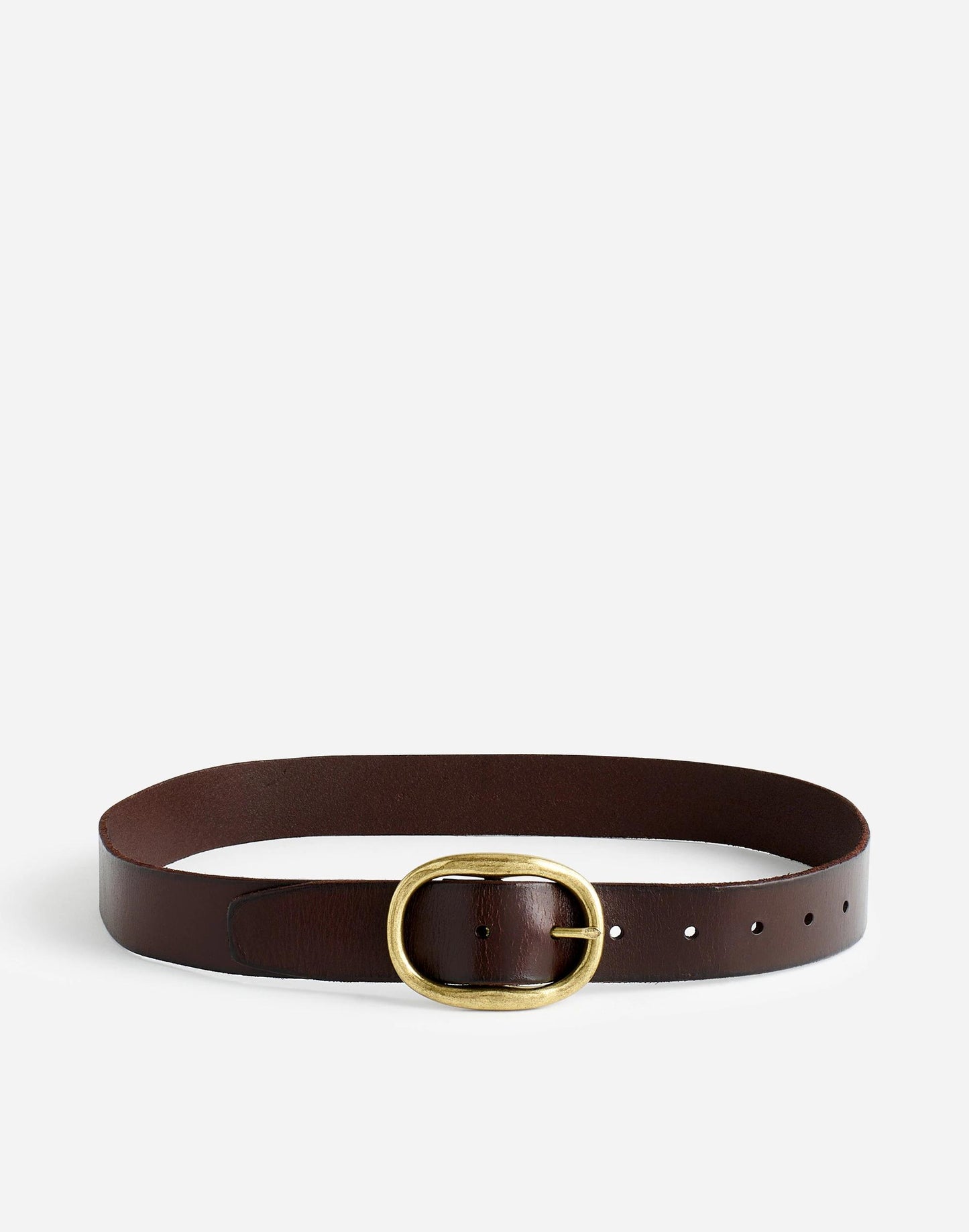 Oval-Buckle Belt Coffee Bean | Madewell