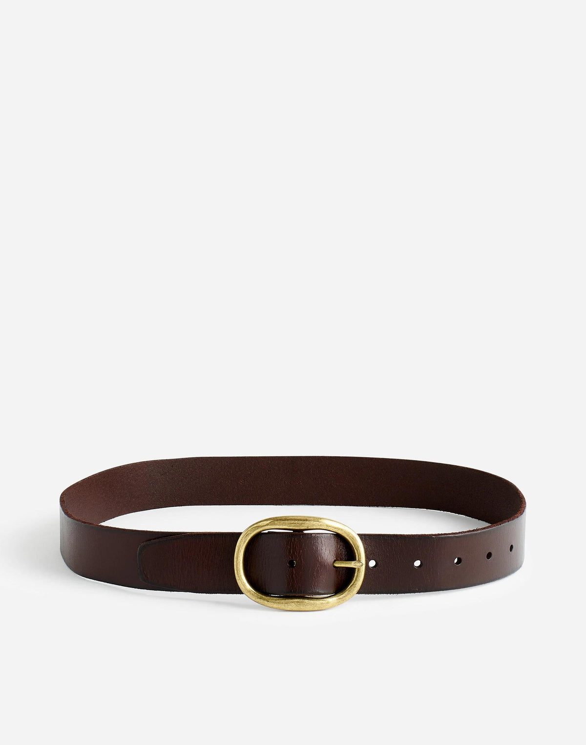 Oval-Buckle Belt Coffee Bean | Madewell