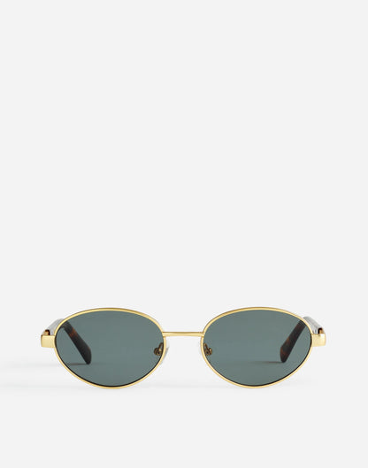 Wire Frame Oval Sunglasses Vintage Gold | Madewell