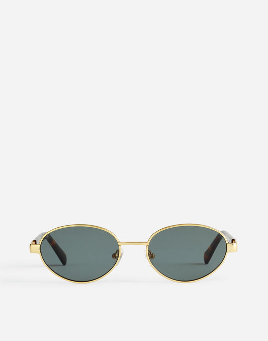 Wire Frame Oval Sunglasses Vintage Gold | Madewell