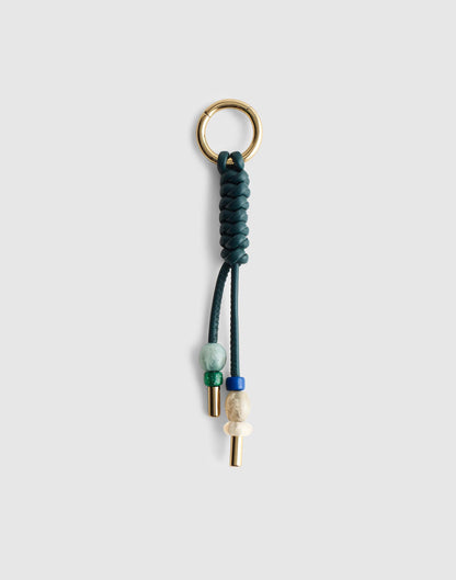 Braided Leather Bag Charm Forest | Madewell