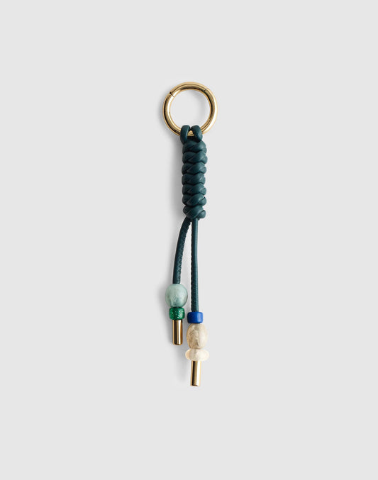 Braided Leather Bag Charm Forest | Madewell