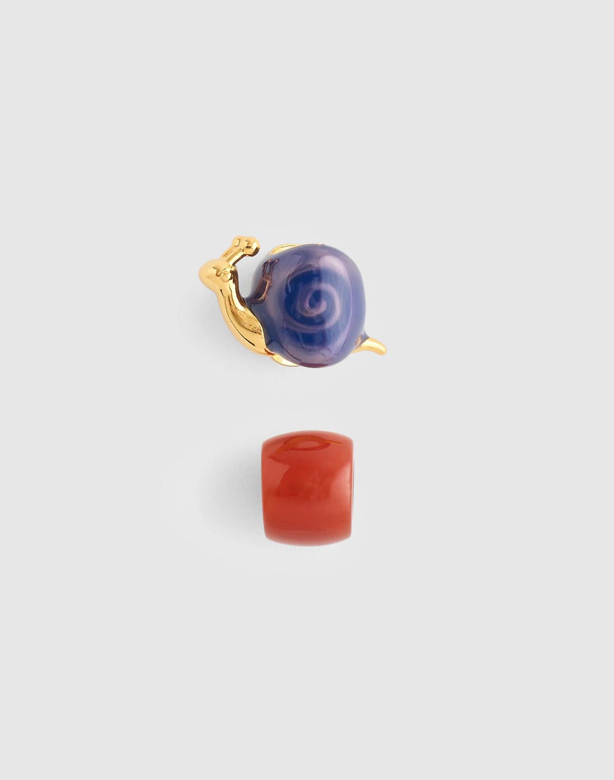 Two-Pack Snail Bead Charms Antique Gold | Madewell