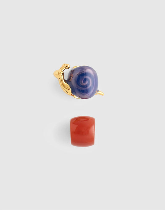 Two-Pack Snail Bead Charms Antique Gold | Madewell
