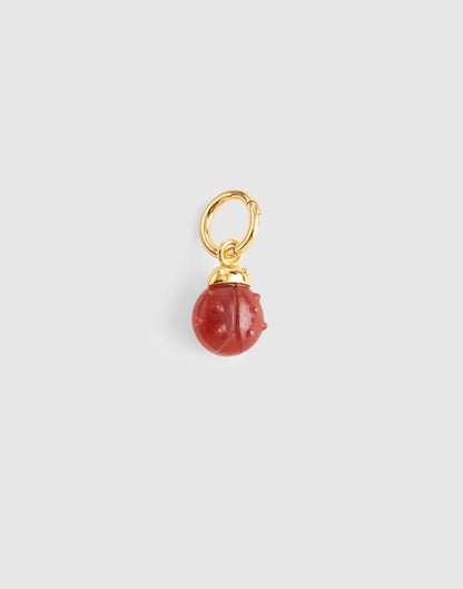 Semiprecious Ladybug Charm Antique Gold | Madewell