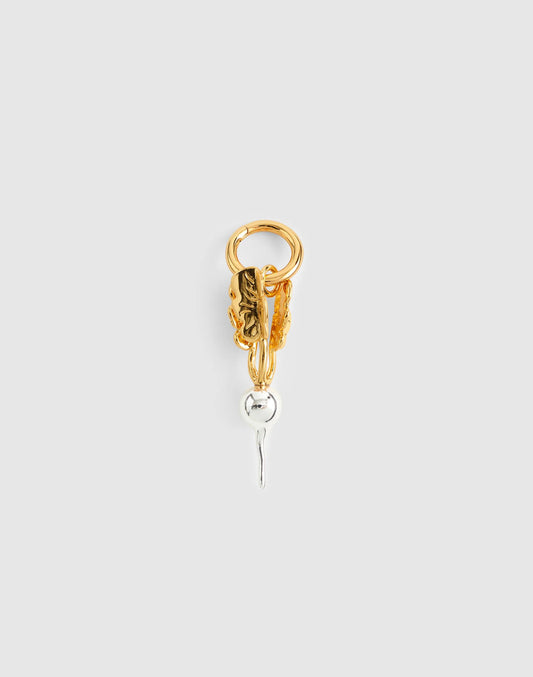 Mixed-Metal Radish Charm Antique Gold | Madewell
