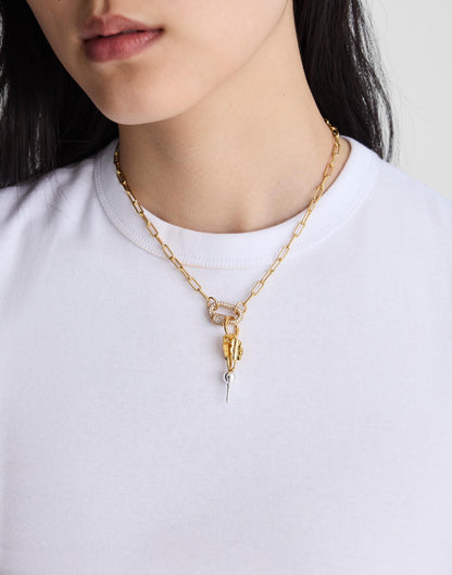 Mixed-Metal Radish Charm Antique Gold | Madewell
