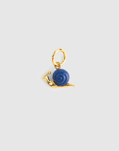 Semiprecious Snail Charm Antique Gold | Madewell