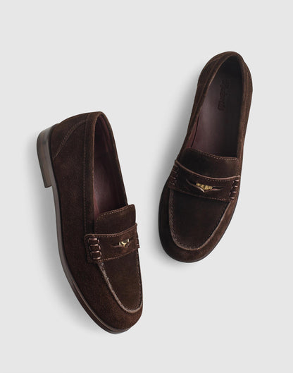 The Grayson Penny Loafer Dark Carob | Madewell
