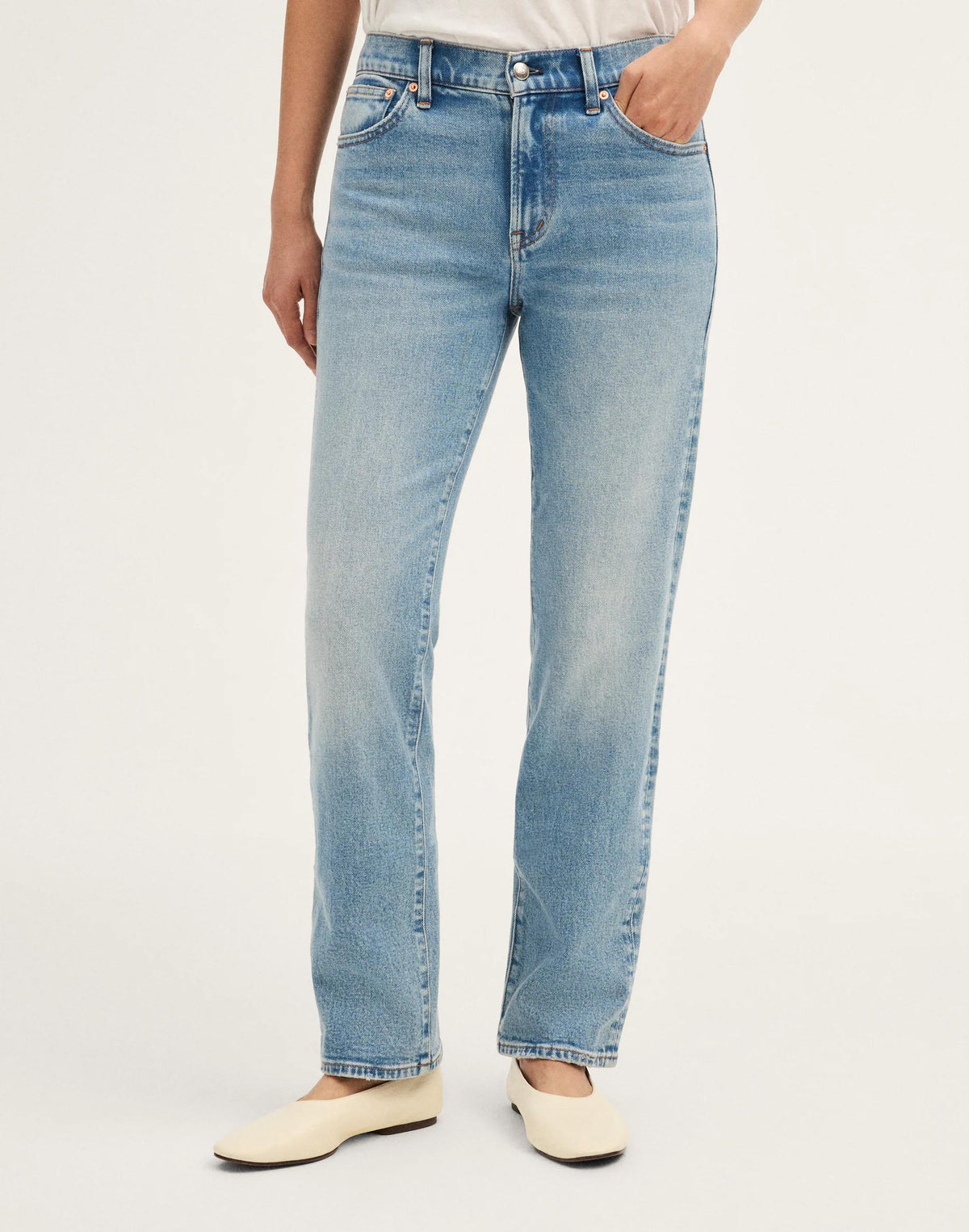 The Short Jules Slim-Straight Jean Raebrook Wash | Madewell