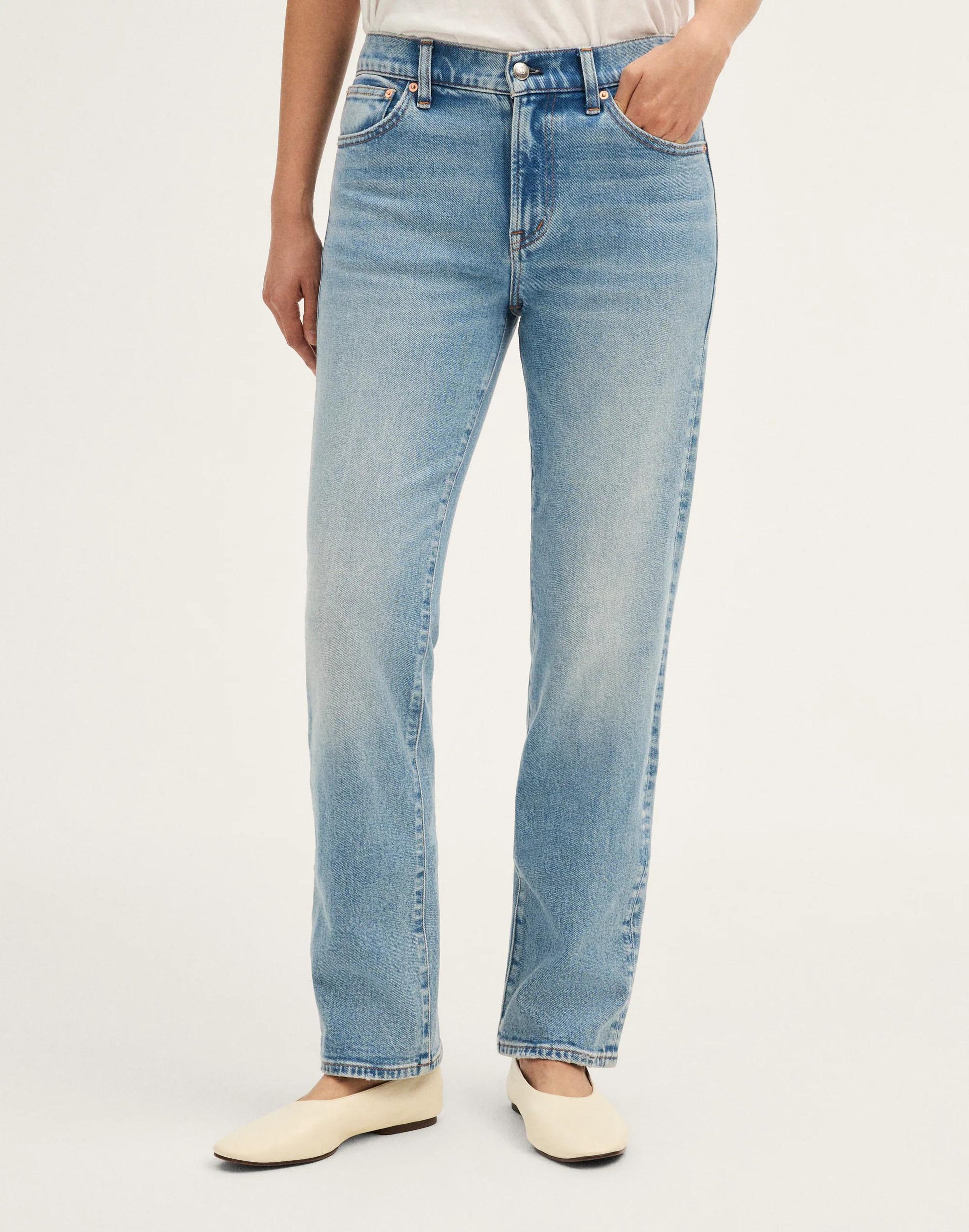 The Short Jules Slim-Straight Jean Raebrook Wash | Madewell