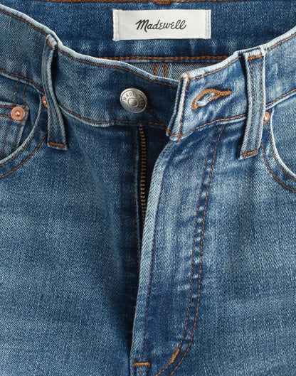 The Short Wide-Leg Crop Jean in Super Stretch Denim Oneida Wash | Madewell