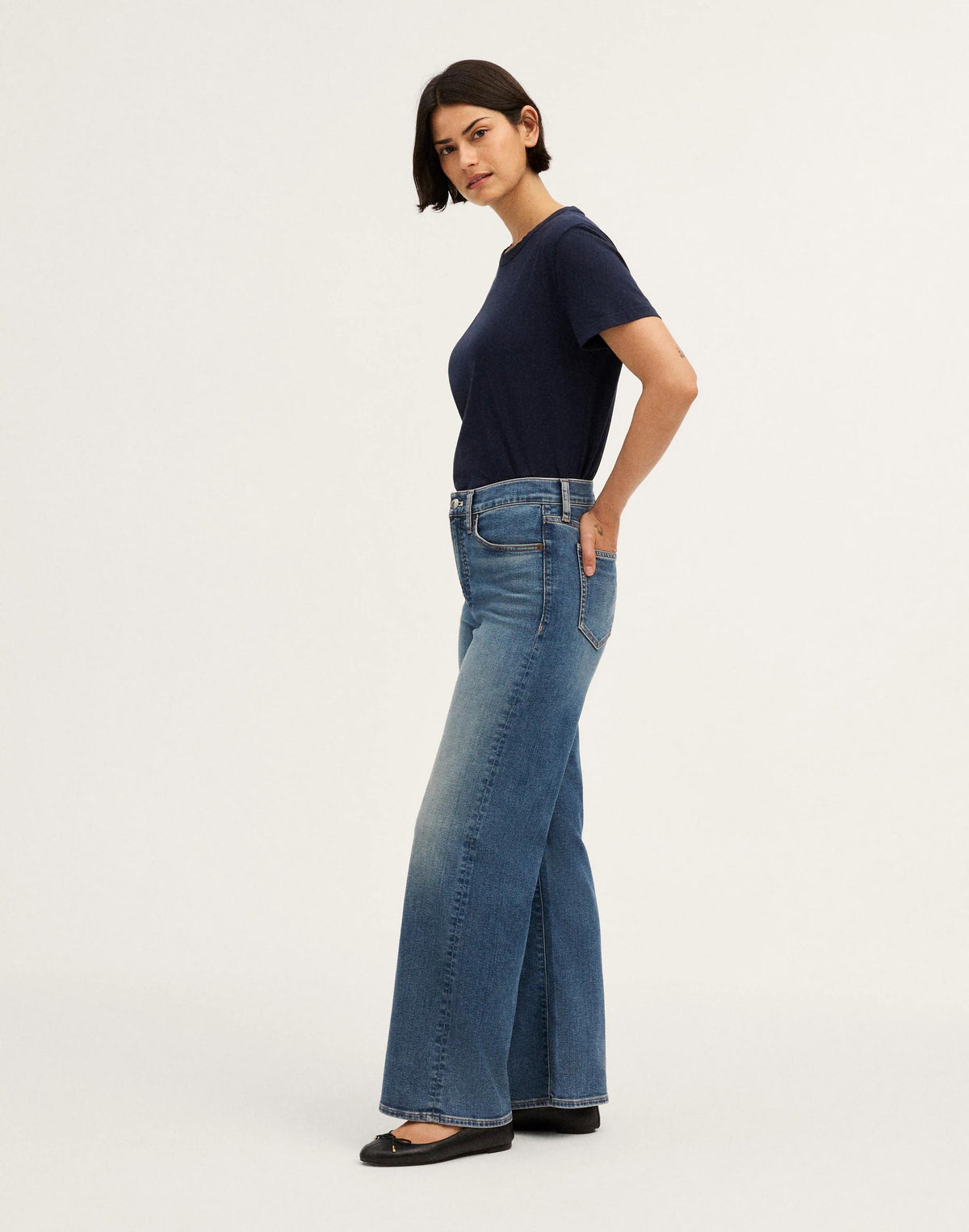 The Tall Curvy Wide-Leg Jean Sunnyside Wash | Madewell