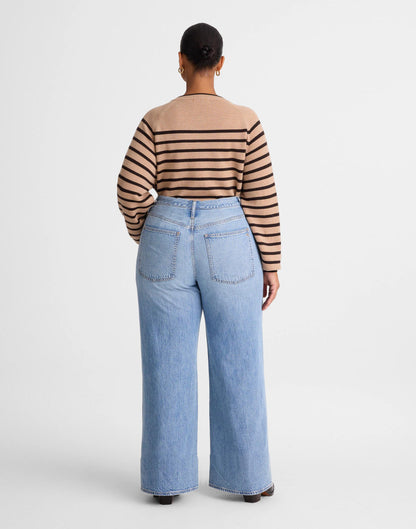 The Plus Ultimate Wide-Leg Jean in Airy Denim Raebrook Wash | Madewell