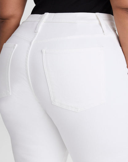 The Plus Pencil Jean in Super Stretch Denim Tile White | Madewell
