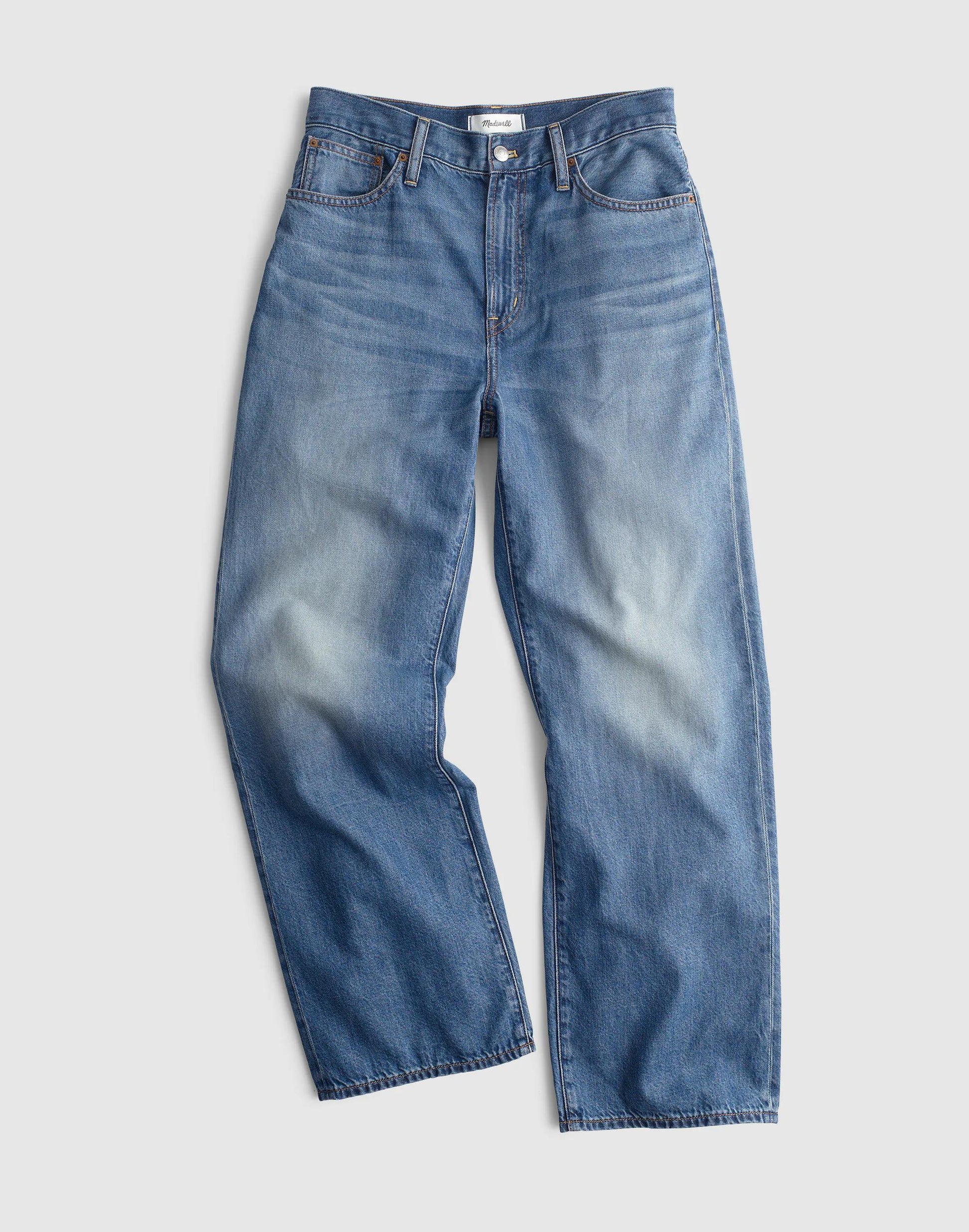 The Plus Perfect Vintage Wide-Leg Crop Jean in Airy Denim Solstice Wash | Madewell