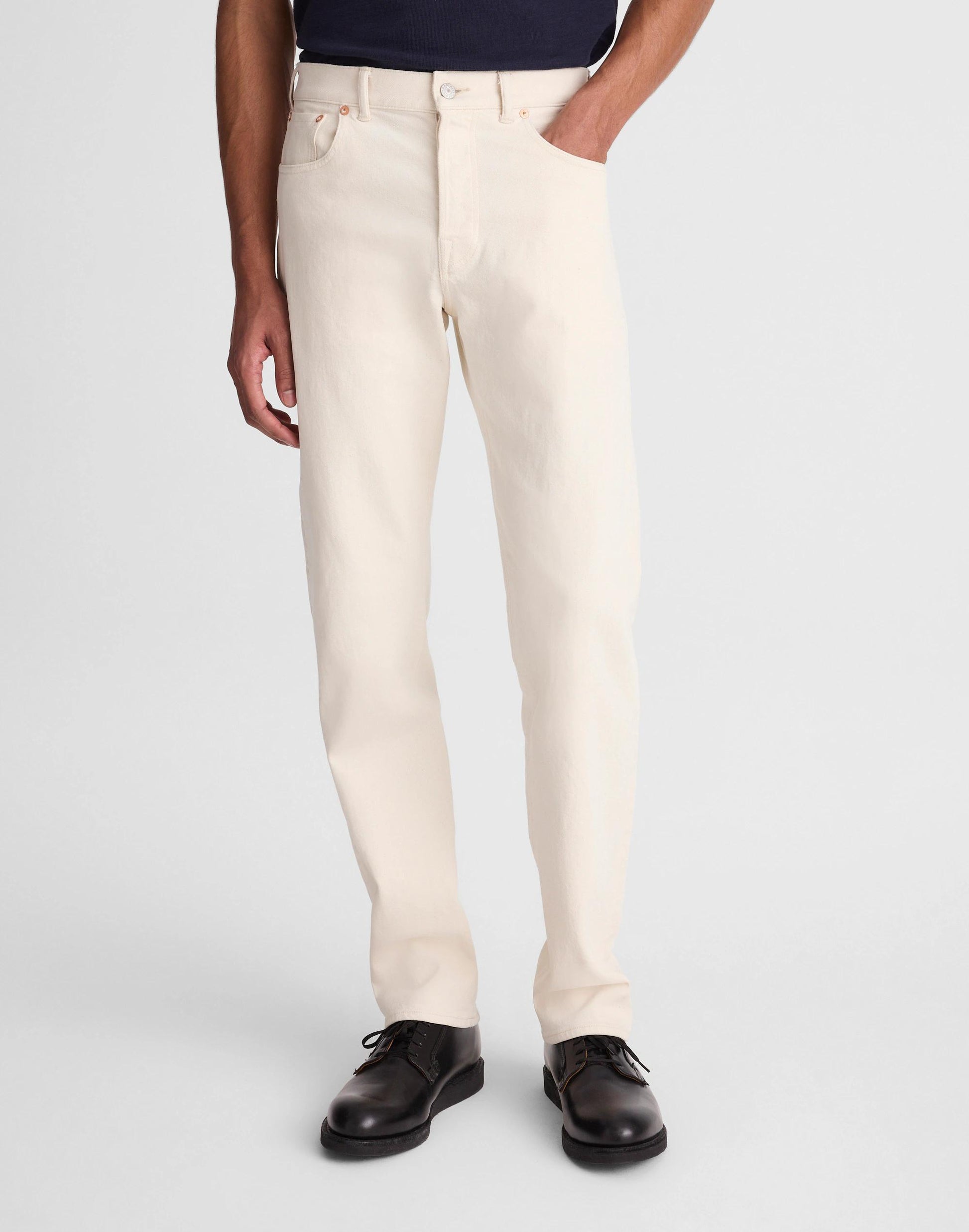 The 1991 Straight-Leg Jean in Artisan Comfort Selvedge Ecru | Madewell