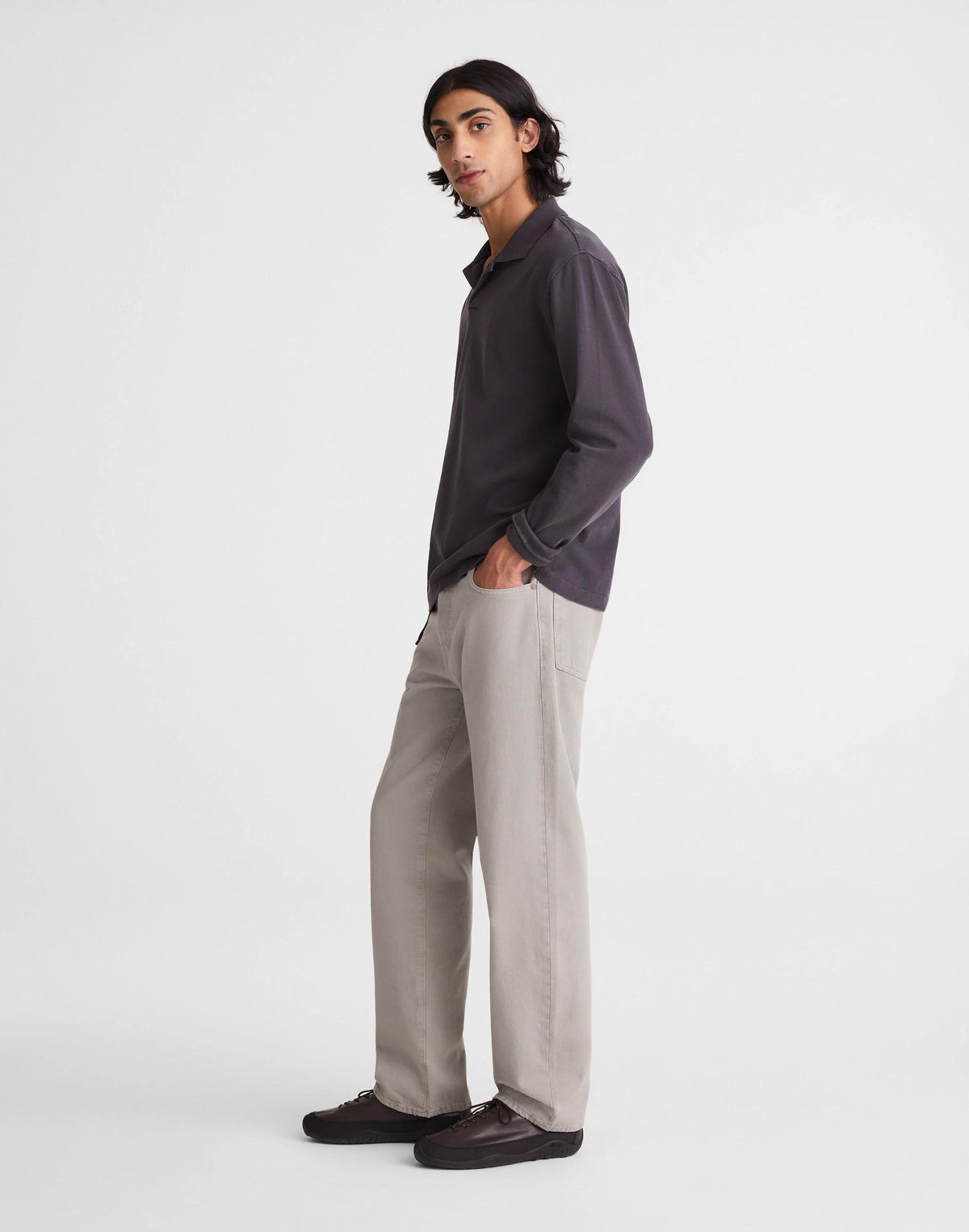 The 1991 Loose Straight Jean in Garment Dye Washed Olive | Madewell