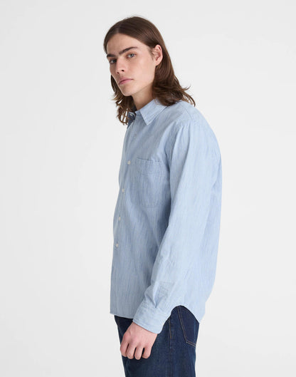 The Allday Shirt in Indigo Stripe Monaca Stripe | Madewell