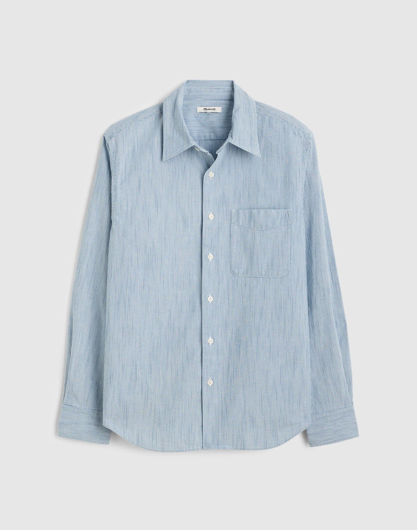 The Allday Shirt in Indigo Stripe Monaca Stripe | Madewell