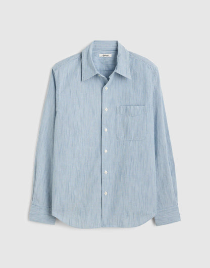 The Allday Shirt in Indigo Stripe Monaca Stripe | Madewell
