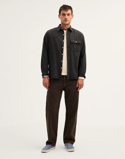 Single-Pocket Shirt in SoftFade Denim Draughton Wash | Madewell