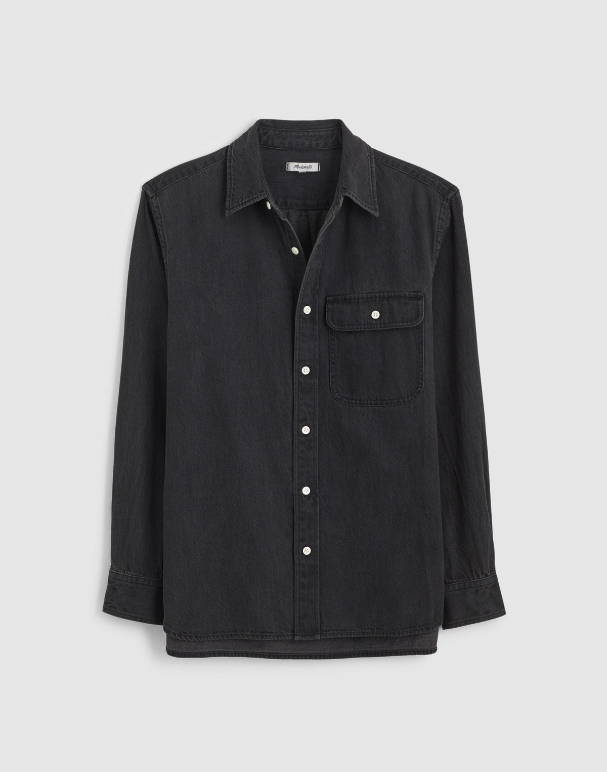 Single-Pocket Shirt in SoftFade Denim Draughton Wash | Madewell