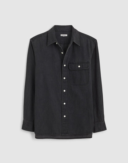 Single-Pocket Shirt in SoftFade Denim Draughton Wash | Madewell