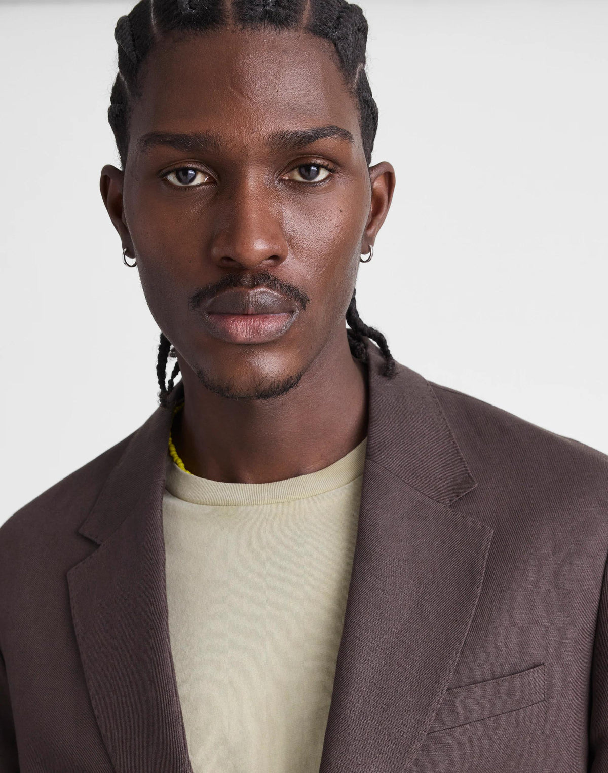 Unstructured Blazer in Linen-Cotton Blend Dark Brown | Madewell